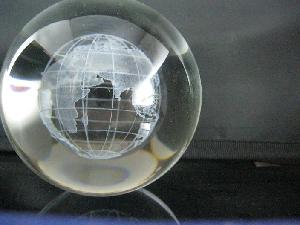3D Engraving Globe