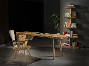 Natural Ash Wood Writing Desk Set (WD-004)