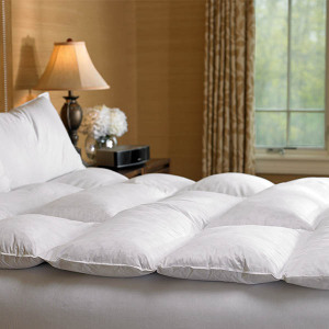 Feather Filling Luxury Hotel Bed Pad /Mattress Topper